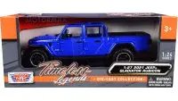 2021 Jeep Gladiator Rubicon Open Top Blue Diecast Model 1/24-1/27 by Motormax