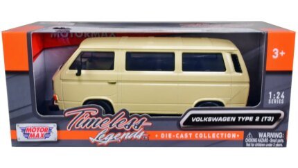 Volkswagen Type 2 (T3) Beige Diecast Van 1/24 - Timeless Legends by Motormax