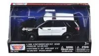 2015 Ford Police Interceptor Utility 1/43 Diecast Model Car by Motormax - Black & White Collectible