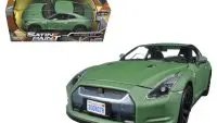 2008 Nissan GT-R R35 Matt Green 1/24 Diecast Model Car by Motormax - Collectible Perfection