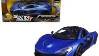 McLaren P1 Matt Metallic Blue 1/24 Diecast Model Car by Motormax - Collector's Dream