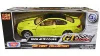 BMW M3 Coupe Neon Yellow GT Racing 1/24 Diecast Model Car by Motormax