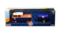 Volkswagen Service Pickup Truck 1/24 Diecast Model - Motormax Gulf Oil Edition