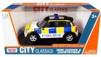Mini Cooper S Countryman Police Car Diecast 1/24 - City Classics Series by Motormax