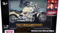 BMW R 1200 C James Bond 007 Diecast Model - Tomorrow Never Dies 1/18 by Motormax