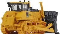 Komatsu D155AX-8 Dozer Waste Handler 1/87 Diecast Model by First Gear – Collectible Heavy Equipment Replica