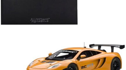 Stunning McLaren 12C GT3 Metallic Orange 1/18 Diecast Model by Autoart