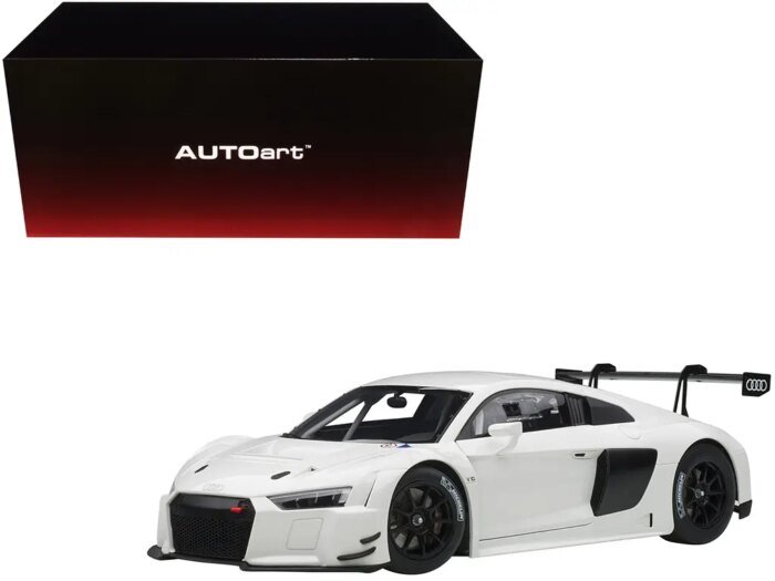 Stunning Audi R8 FIA GT GT3 1/18 Model Car in White with Black Wheels ...