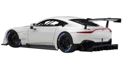 2018 Aston Martin Vantage GTE Le Mans PRO 1/18 Model Car by Autoart - White with Carbon Accents