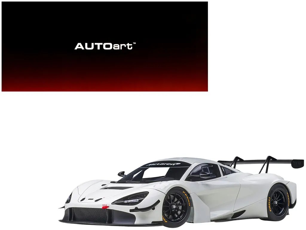 McLaren 720S GT3 Gloss White 1/18 Diecast Model Car by Autoart