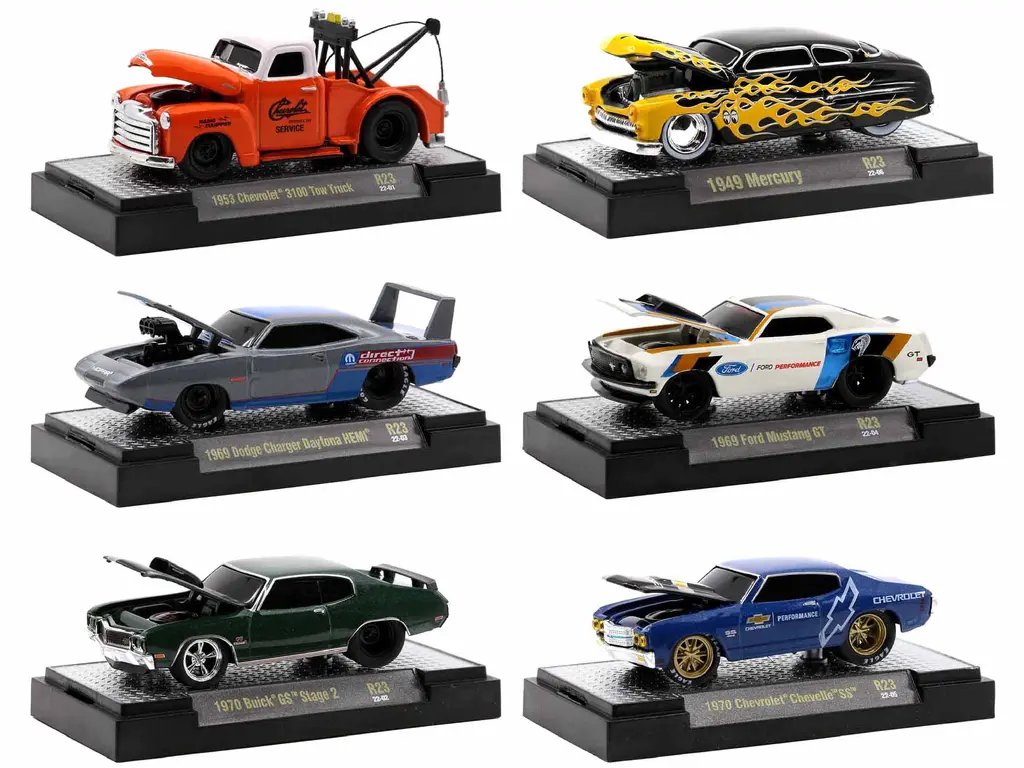 Limited Edition Ground Pounders 6-Car Set 1/64 Diecast Models by M2 Machines – Only 9000 Worldwide