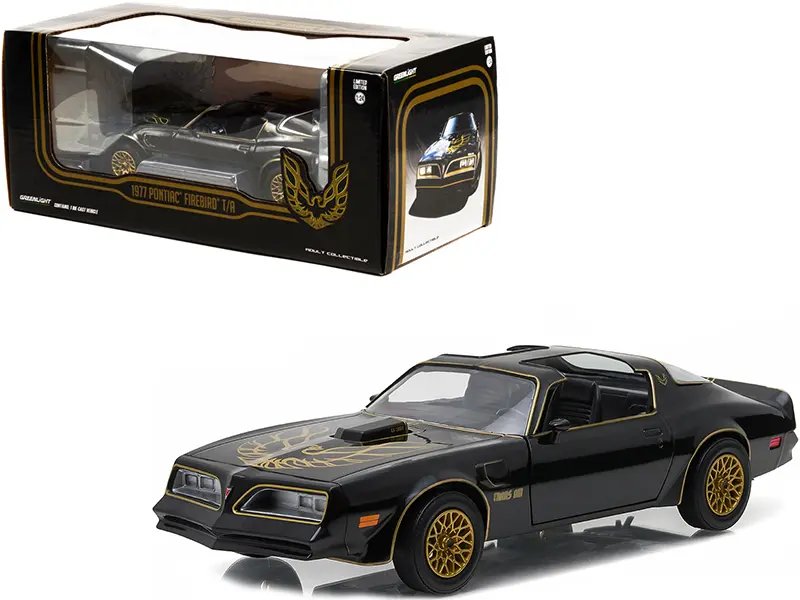 1977 Pontiac Firebird Trans Am T/A Starlite Black Diecast Model 1/24 by Greenlight