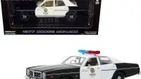1977 Dodge Monaco Police Car Diecast 1/24 - The Terminator Movie Collectible by Greenlight