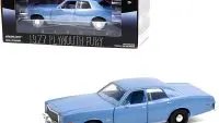 1977 Plymouth Fury Pearl Steel Blue (Detective Rudolph Junkins') "Christine" (1983) Movie 1/24 Diecast Model Car by Greenlight