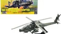 Revell AH-64 Apache Helicopter 1/72 Scale Model Kit - Level 2 Snap Tite Build