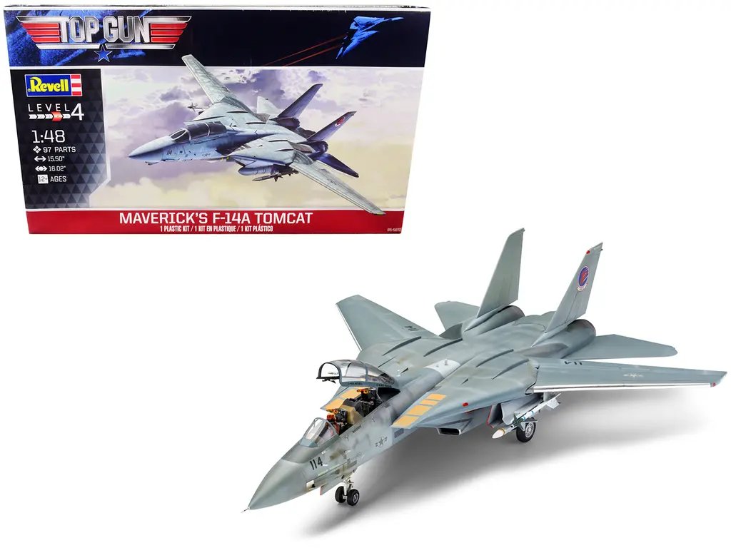 Revell 1/48 Scale Maverick’s F-14A Tomcat Model Kit – Top Gun (1986) Collectible