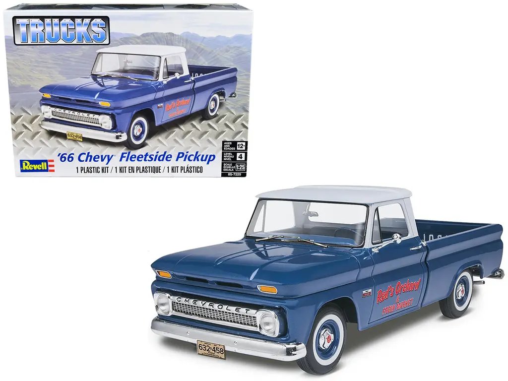 Revell 1966 Chevrolet Fleetside Pickup Truck Model Kit 1/25 Scale – Level 4 Build