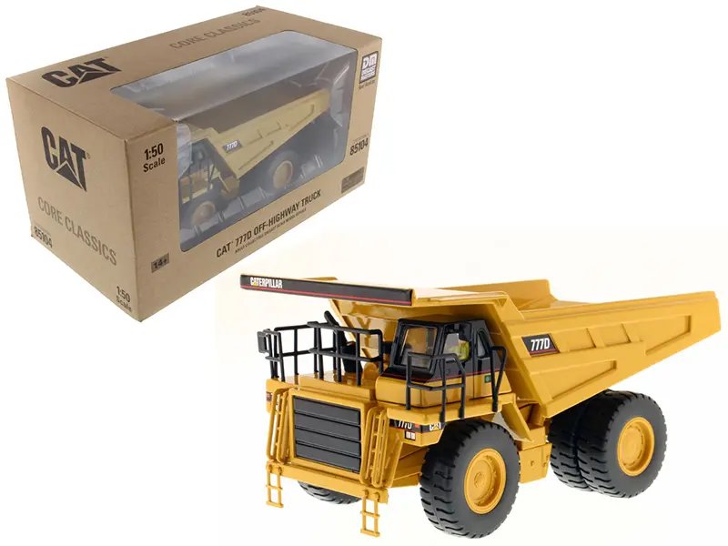 CAT Caterpillar 777D Diecast Model – 1/50 Scale Off Highway Dump Truck with Operator