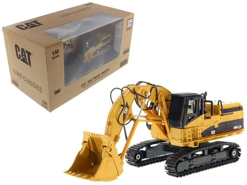 CAT Caterpillar 365C Front Shovel 1/50 Diecast Model with Operator – Core Classics Series by Diecast Masters
