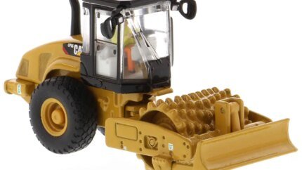 CAT CS56 Padfoot Drum Vibratory Soil Compactor 1/87 Scale Diecast Model by Diecast Masters