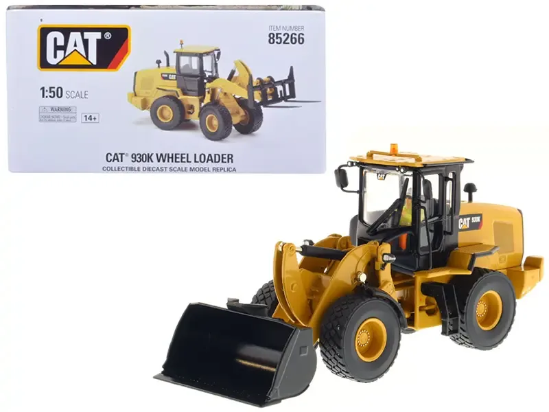 CAT 930K Wheel Loader Diecast Model with Bucket & Fork – High Line Series 1/50 by Diecast Masters