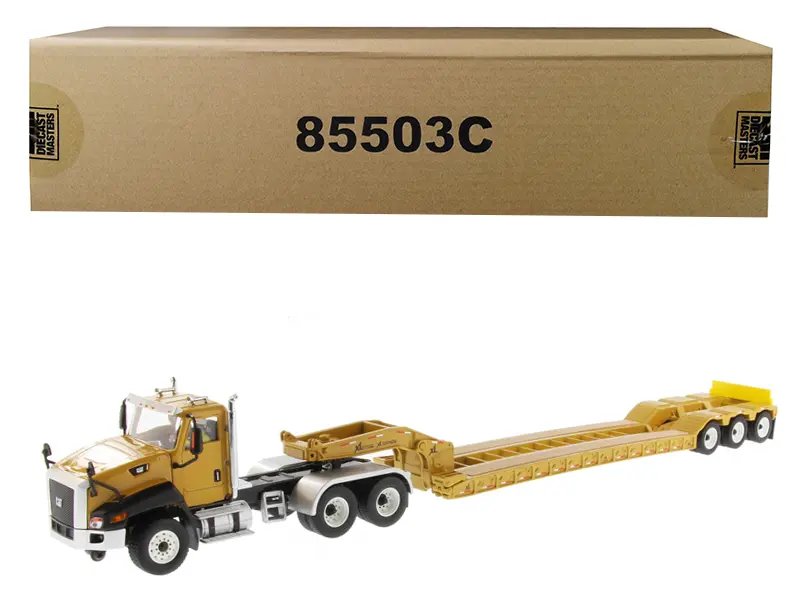 Cat Caterpillar CT660 Day Cab with XL 120 Lowboy Trailer 1/50 Diecast Model by Diecast Masters