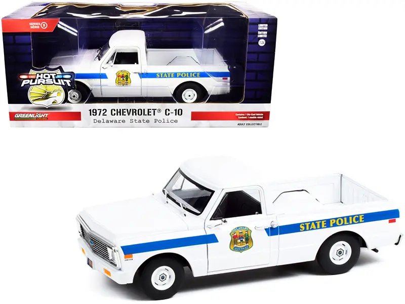 1972 Chevrolet C-10 Delaware State Police Diecast Model – Hot Pursuit Series by Greenlight