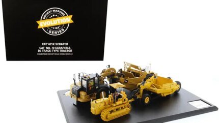 CAT Caterpillar 621K & D7 Evolution Series 1/50 Diecast Models by Diecast Masters