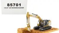 Authentic CAT 320F Weathered Excavator 1/50 Diecast Model - Diecast Masters Collectible
