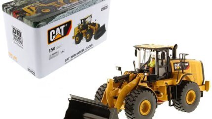CAT Caterpillar 966M Wheel Loader 1/50 Diecast Model with Operator - High Line Series by Diecast Masters