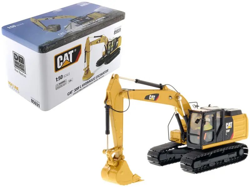 CAT Caterpillar 320F L Hydraulic Excavator 1/50 Diecast Model by Diecast Masters – High Line Series