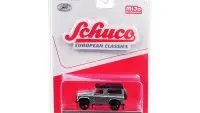 Limited Edition 1/64 Land Rover Defender Silver Diecast Model by Schuco - European Classics Series