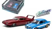 1969 Dodge Charger & 1974 Ford Escort RS 2000 Diecast Models - Fast & Furious Set by Greenlight 1/43