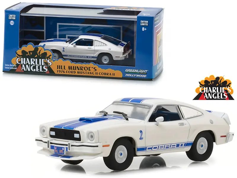 1976 Ford Mustang Cobra II Diecast Model – Charlie’s Angels TV Series Collectible by Greenlight