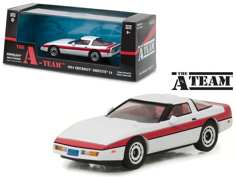 1984 Chevrolet Corvette C4 Diecast Model – The A-Team TV Series 1/43 by Greenlight