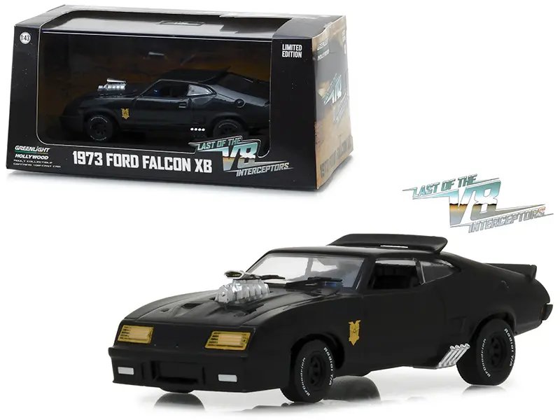 1973 Ford Falcon XB Black Diecast Model – Last of the V8 Interceptors by Greenlight
