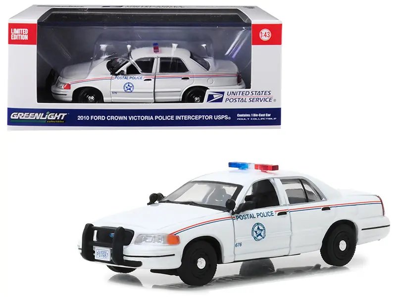 2010 Ford Crown Victoria USPS Postal Police 1/43 Diecast Model by Greenlight