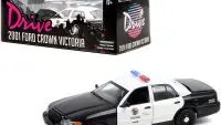 2001 Ford Crown Victoria LAPD Police Interceptor Diecast Model 1/43 - Greenlight 'Drive' Movie Collectible