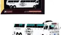 Vintage MCI MC-7 Challenger Intercity Coach Bus - White 'Gray Coach' Toronto to Guelph