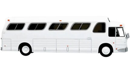 1966 GM PD4107 Buffalo Vintage Coach Bus - Classic White Blank Canvas