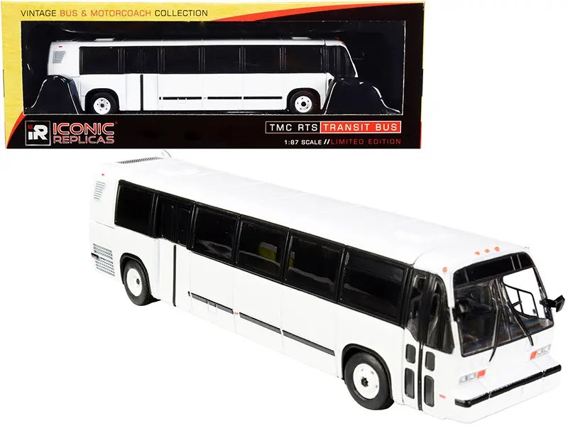 Diecast Model Cars wholesale toys dropshipper drop shipping 1999 TMC RTS Transit Bus Blank White The Vintage Bus & Motorcoach Collection 1/87 HO Iconic Replicas 87-0320 drop shipping wholesale drop ship drop shipper dropship dropshipping toys dropshi 1999 TMC RTS Transit Bus Blank White "The Vintage Bus & Motorcoach Collection" 1/87 (HO) Diecast Model by Iconic Replicas