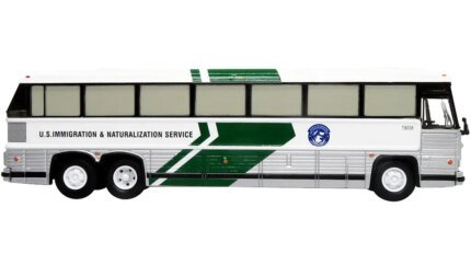 MCI MC-12 Coach Classic Bus "U.S. Immigration & Naturalization Service" "Vintage Bus & Motorcoach Collection" 1/87 Diecast Model by Iconic Replicas