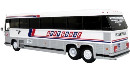 Vintage MCI MC-12 Grey Goose Lines Bus - Classic Coach to Winnipeg, Canada
