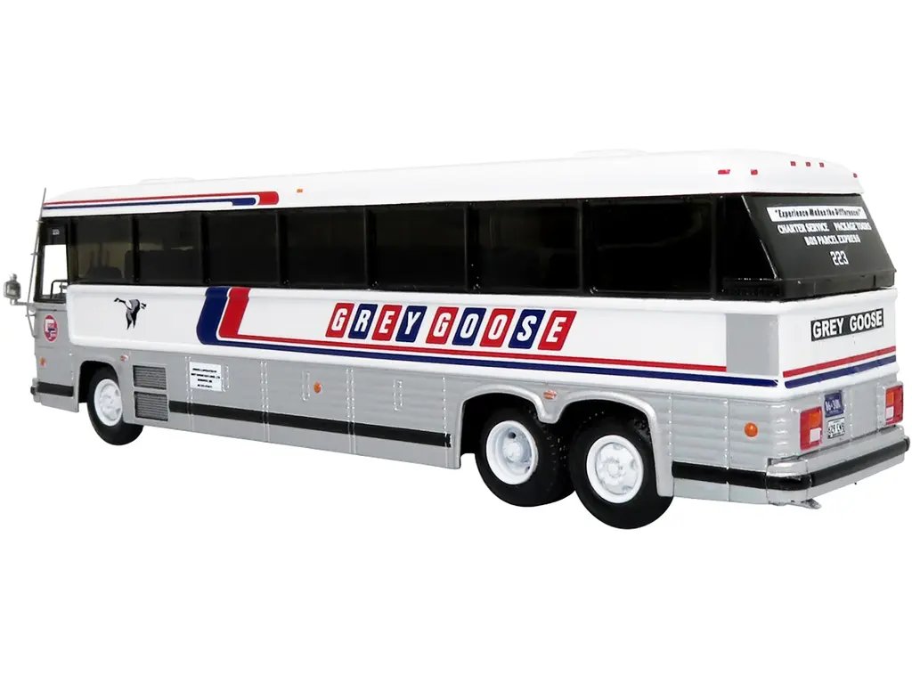 Vintage MCI MC-12 Grey Goose Lines Bus – Classic Coach to Winnipeg, Canada