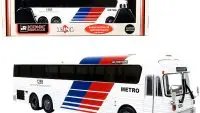 1984 Eagle Model 10 Motorcoach Bus #222 - Vintage Houston Metro Transit Collectible