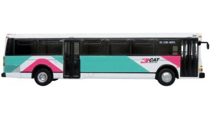 Vintage 1980 Grumman 870 Transit Bus: Iconic Las Vegas CAT '301 Strip-North