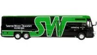 Experience Comfort on the MCI D45 CRT LE Coach Bus: South West Transit's 690 Westbound Journey