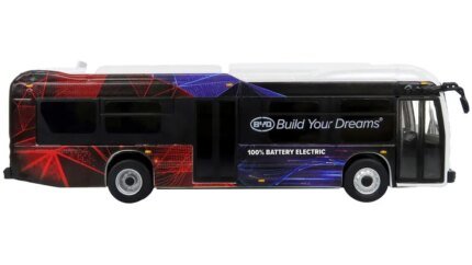 Limited Edition BYD K8M Electric Transit Bus 1/87 Diecast Model by Iconic Replicas