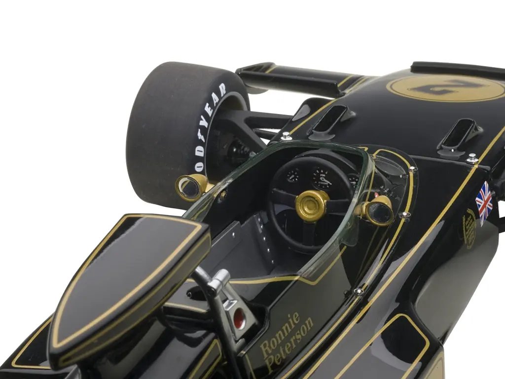 Lotus 72E 1973 Ronnie Peterson #2 1/18 Scale Model Car by Autoart - Collector's Edition 2 Lotus 72E 1973 Ronnie Peterson #2 1/18 Scale Model Car by Autoart - Collector's Edition - Image 2