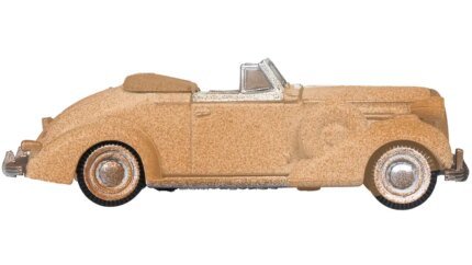 1936 Buick Special Convertible Coupe Rusted Diecast Model 1/87 HO Scale by Oxford Diecast